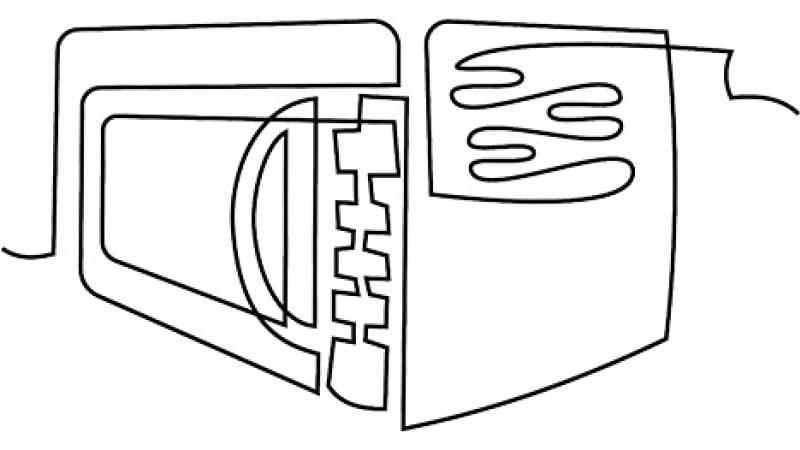 Illustration of microwave